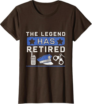 The Legend Has Retired Police Retirement Legend Cop
