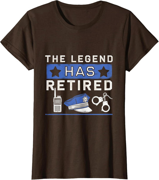 The Legend Has Retired Police Retirement Legend Cop
