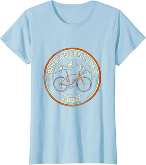 Bike Adventures Await Cycling Graphic Design