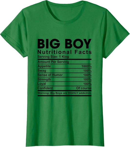 Big Boy Nutrition Big Boy Nutritional Facts King Funny