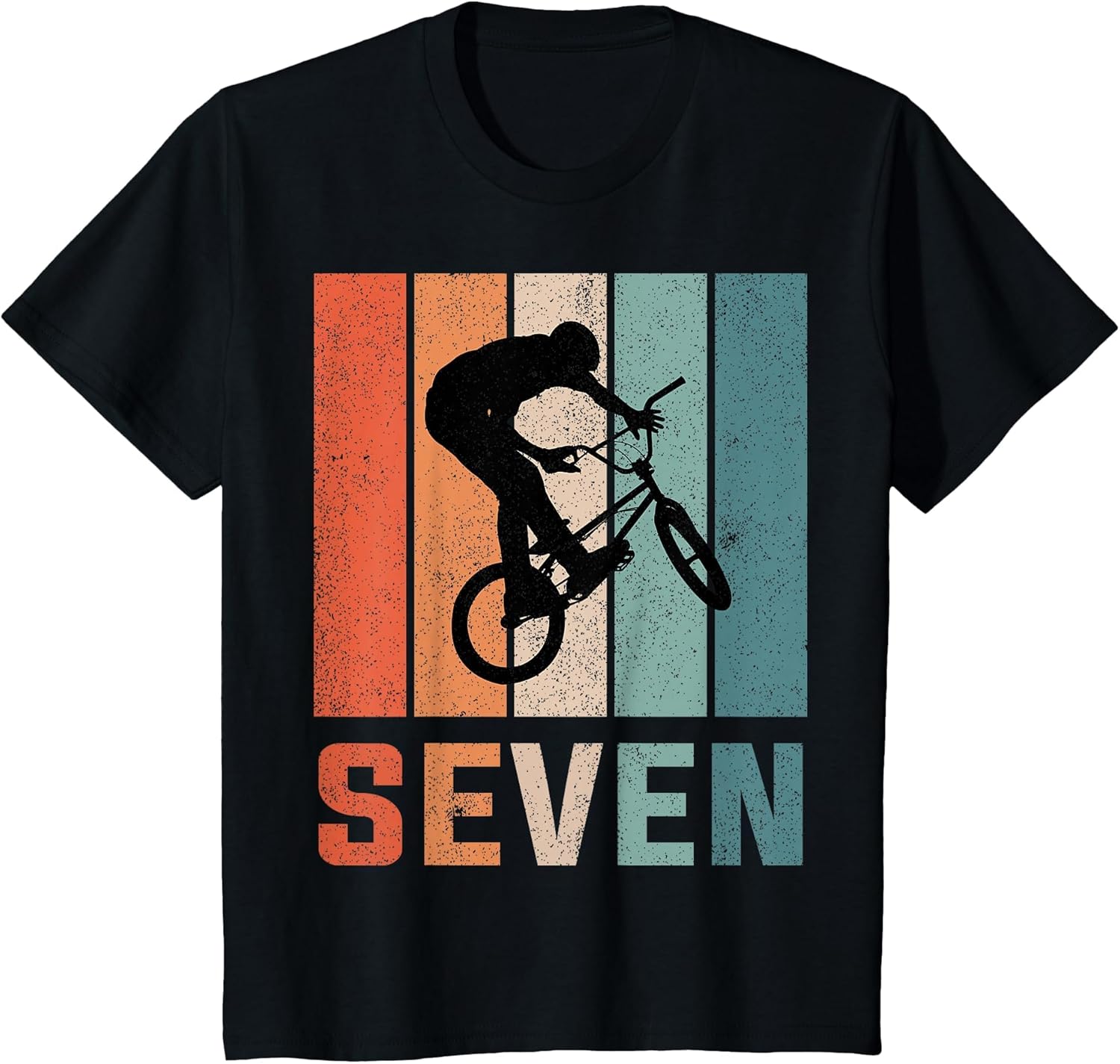 7th Birthday Retro BMX Bicycle Bike Boys Kids 7 Years Old