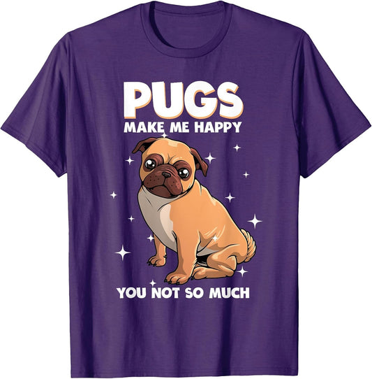 Funny Pug Designs Men Boys Girls Kids Pug Lovers