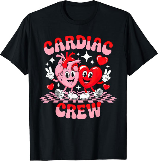 Retro Cardiac Crew Nurse Valentine's Day Cardiology Nurses