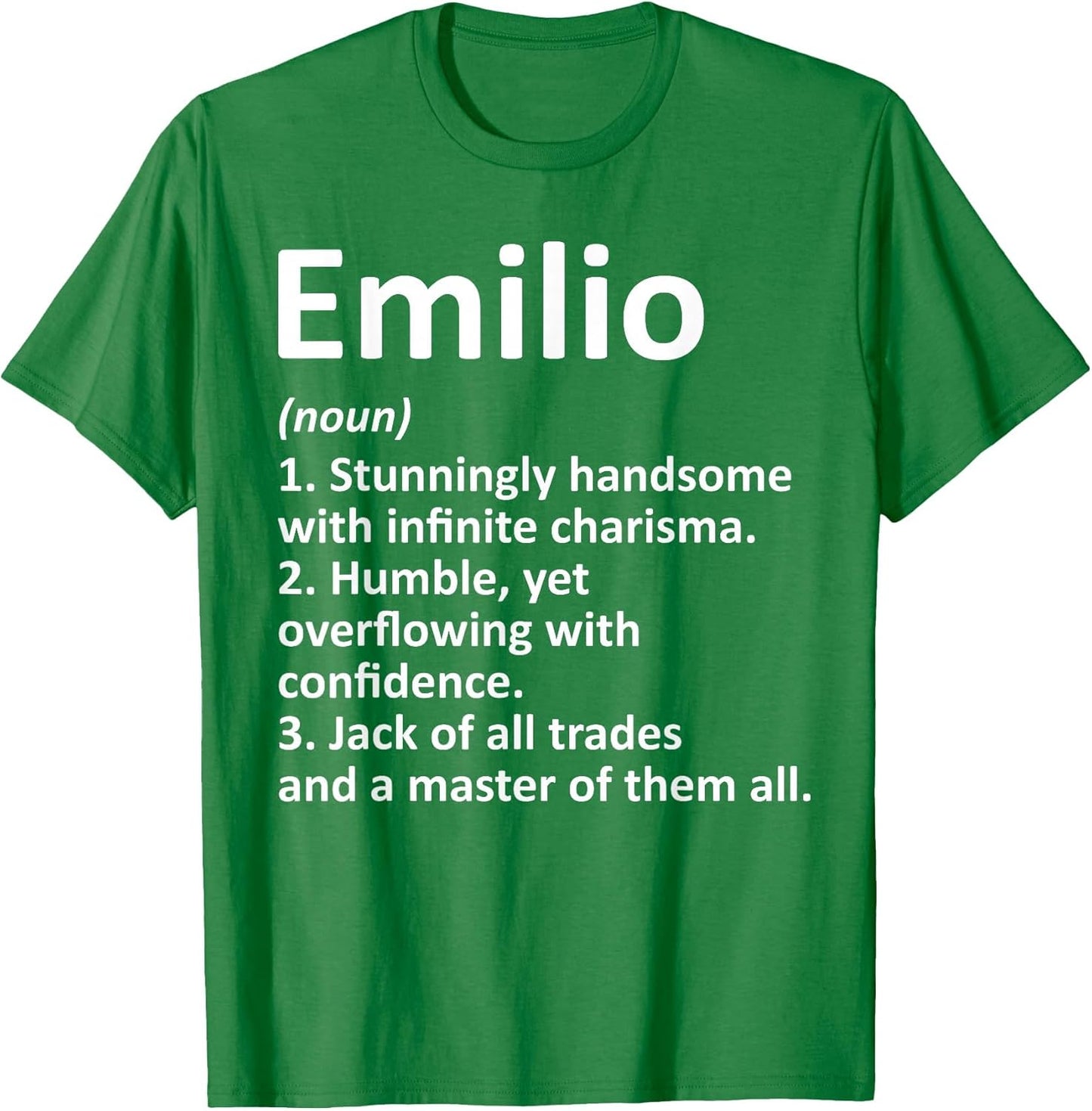 Emilio Definition Personalized Name Funny Birthday Gift