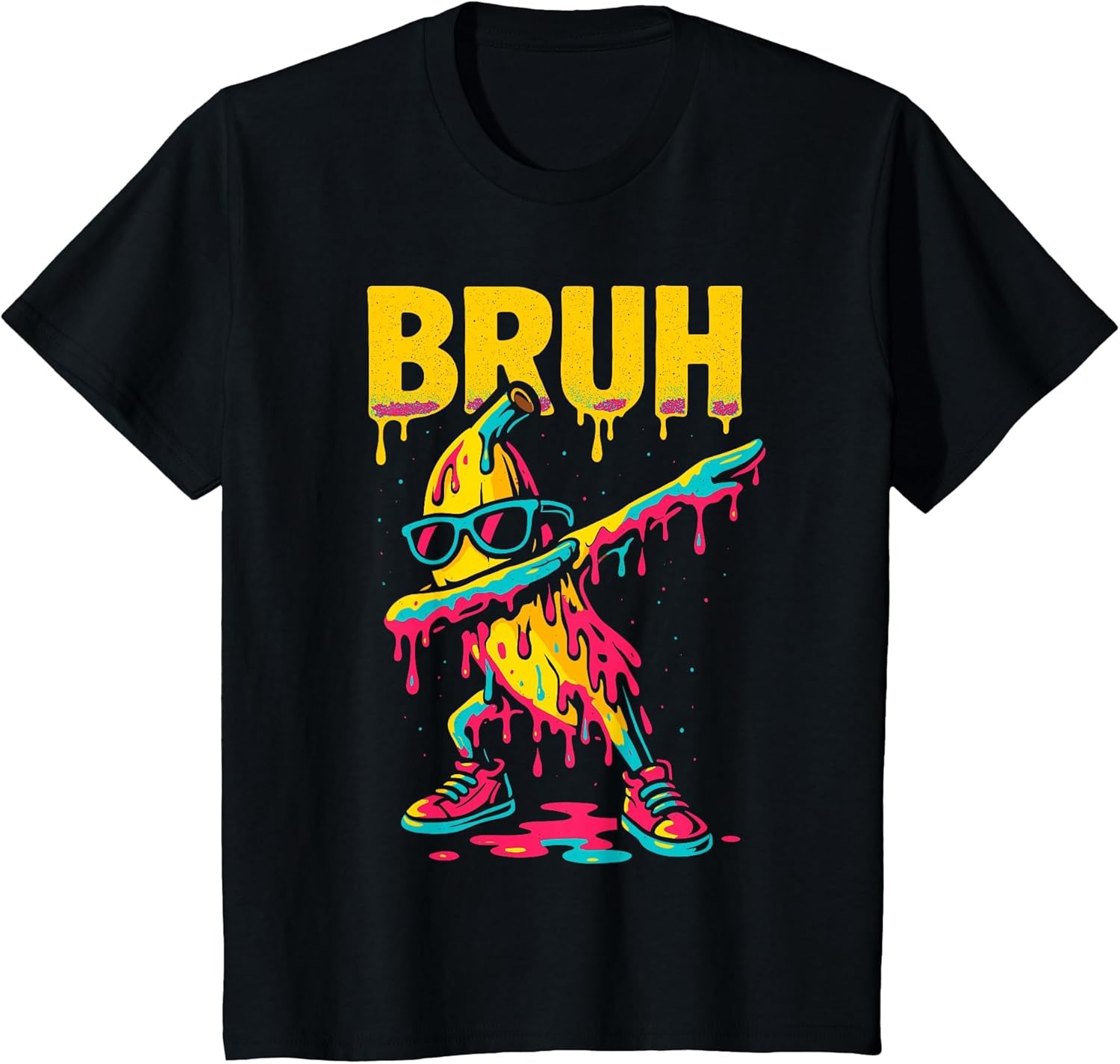 Dabbing Banana Bruh Drip Ice Cream Banana Youth Boys Kids