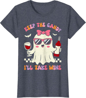 Groovy Keep The Candy I'll Take Wine Funny Halloween Costume