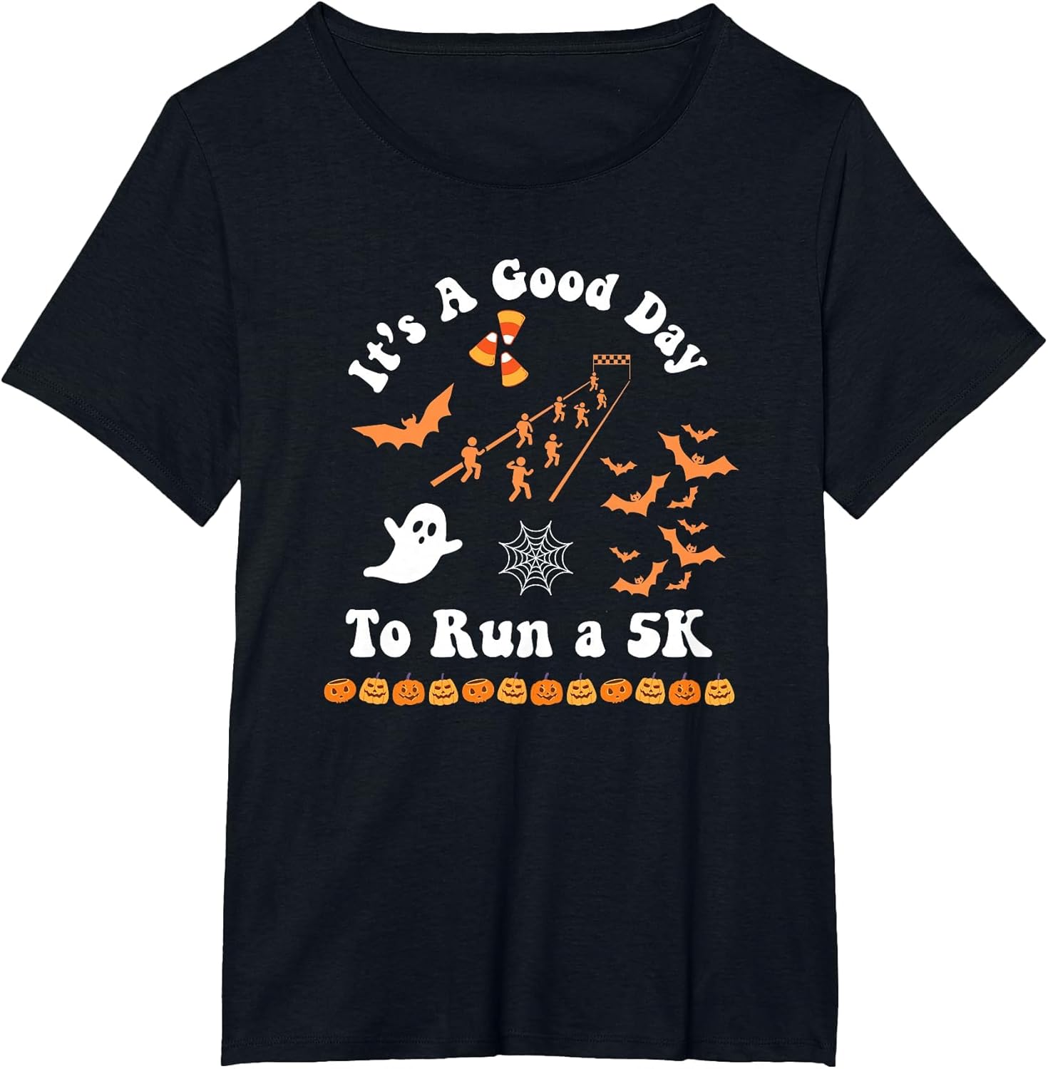 It's a Good Day to Run a 5K Runner Running Halloween Groovy