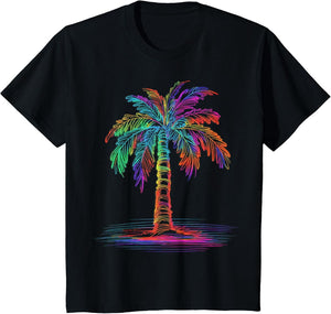 Cool Summer Vacation Men Women Beach Palm Tree