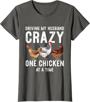 One Chicken at A Time Shirt Funny Chicken Lady Wife Mom