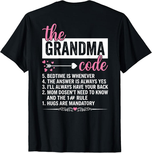 The Grandma Code Grandmother Granny (on Back)
