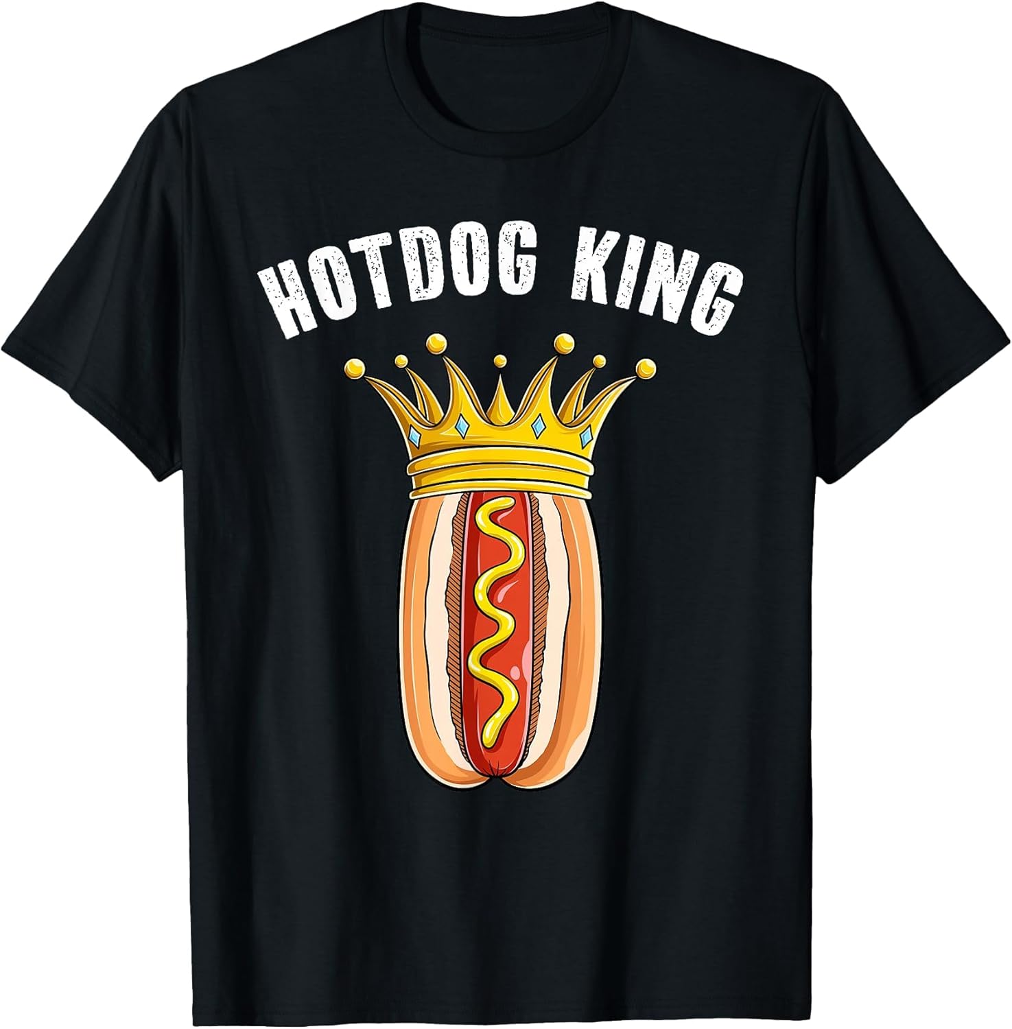 Hotdog King Cool Sausage Hot Dog Food Lover Men Boys