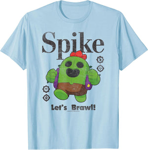 Brawl Stars Spike The Legendary Brawler Distressed Poster