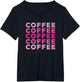 Coffee Lover Caffeine Pink Vintage Retro Pop Culture Fun