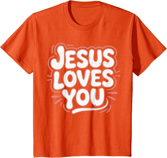 Girls Jesus Loves You Pink Christian Toddler Sister God Mom