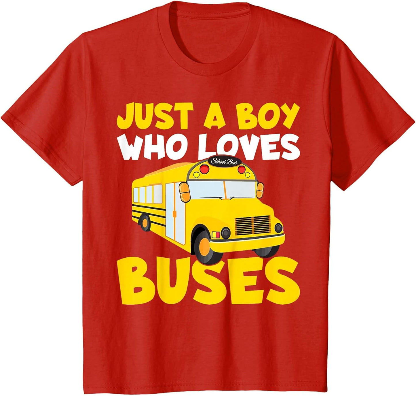 Kids School Bus Costume Just a Boy who Loves Buses