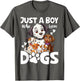 Just A Boy Who Loves Dogs Boys Toddler Puppy Dog Lover