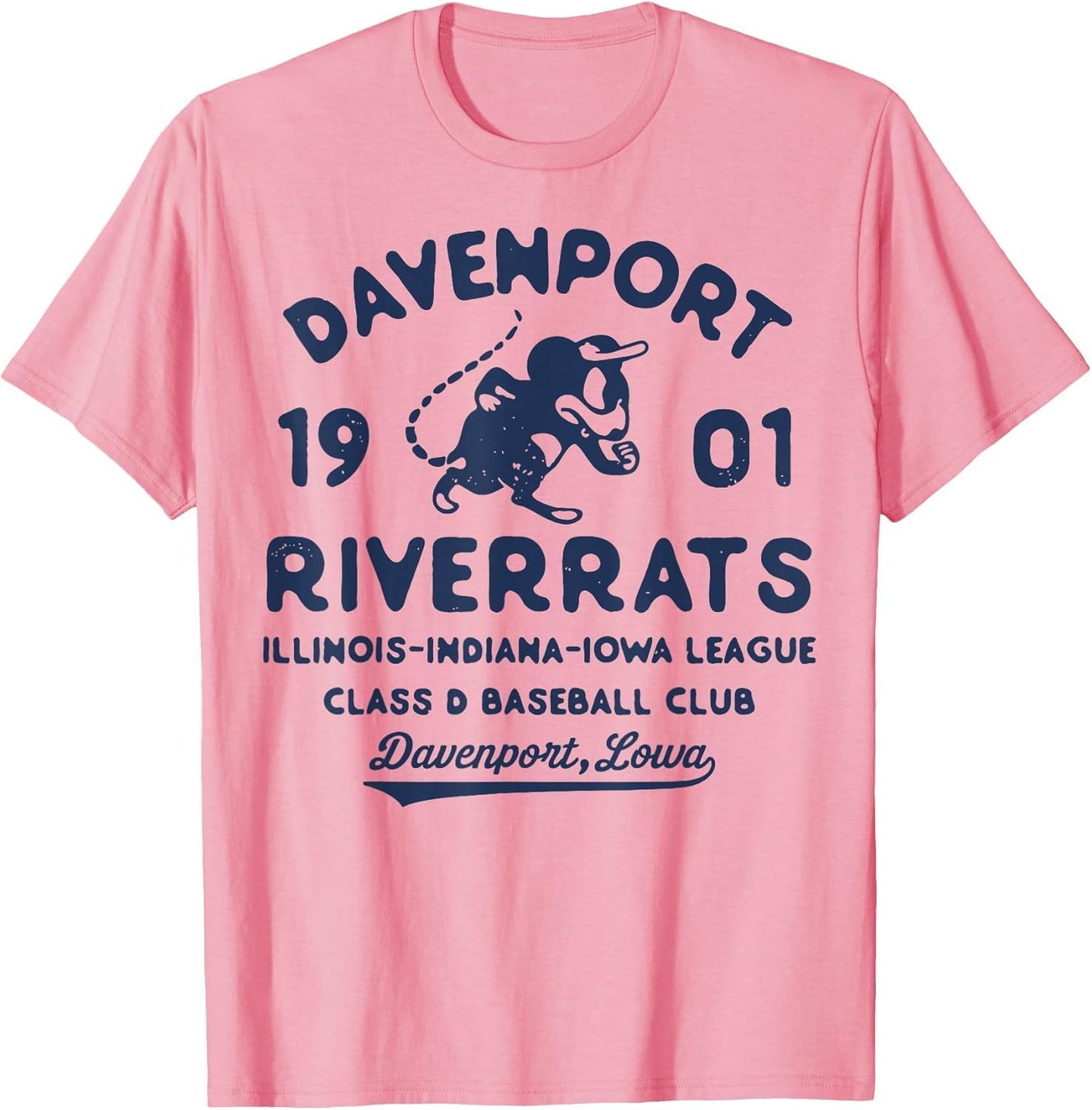 Davenport River Rats Iowa Vintage Defunct Baseball