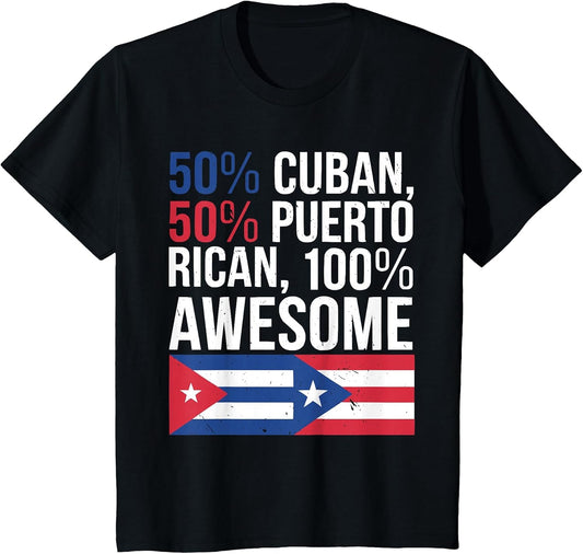 Half Cuban Half Puerto Rican Country Puerto Rico Flag Cuba