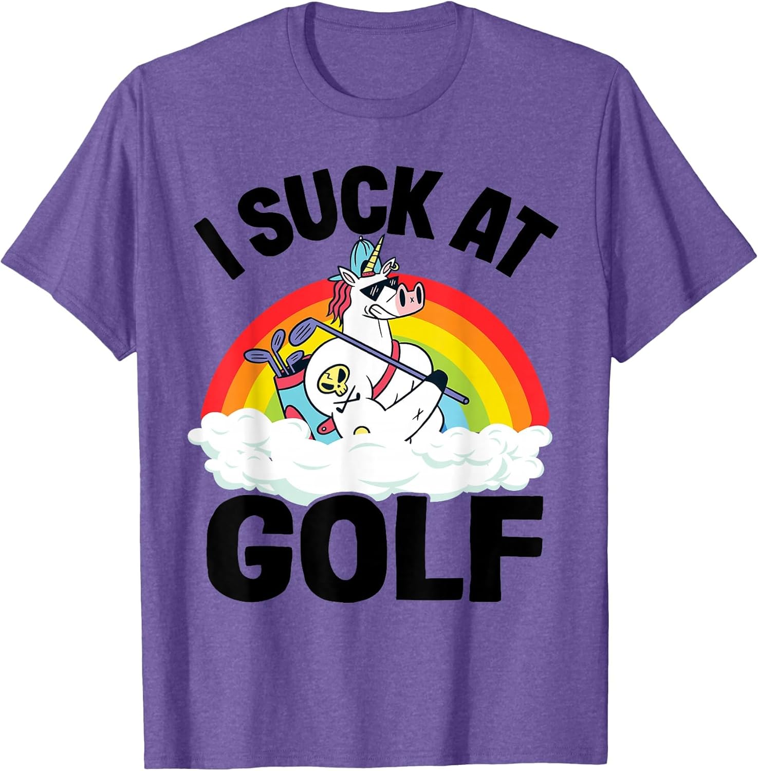I Suck at Golf Funny Golf Loser Unicorn Sarcastic Golfing