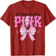 in October We Wear Pink Coquette Bow Breast Cancer Fight