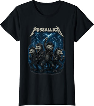 Funny Possum Opossum Rock Design for Music Lovers