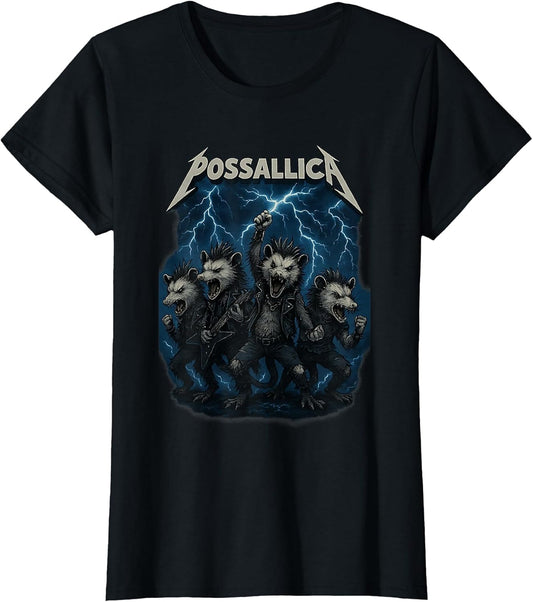 Funny Possum Opossum Rock Design for Music Lovers