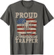 Trapping Trap Hunting American Flag Proud American Trapper