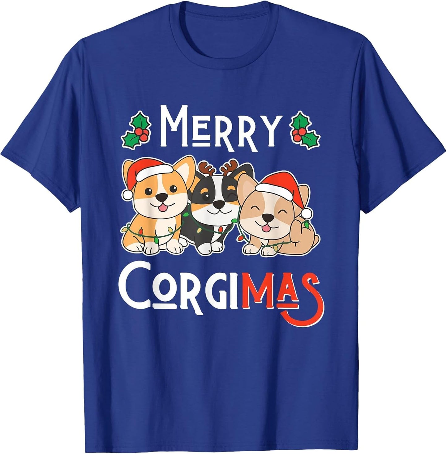 Merry Corgimas Pun Corgi Christmas