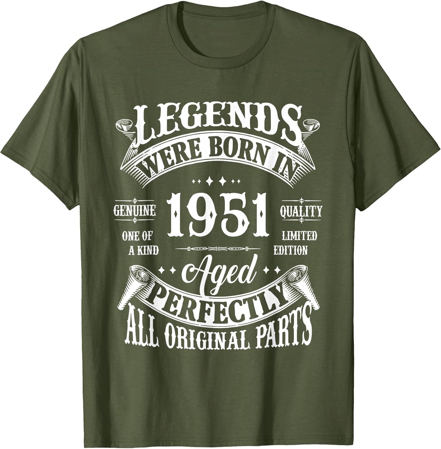 75th Birthday Shirt Vintage Born in 1951 75 Years Old B-Day