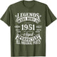 75th Birthday Shirt Vintage Born in 1951 75 Years Old B-Day