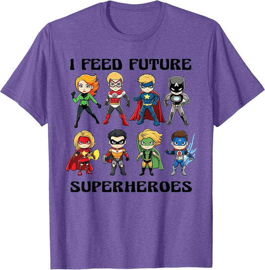 I Feed Future Superheroes School Lunch Lady Squad Funny