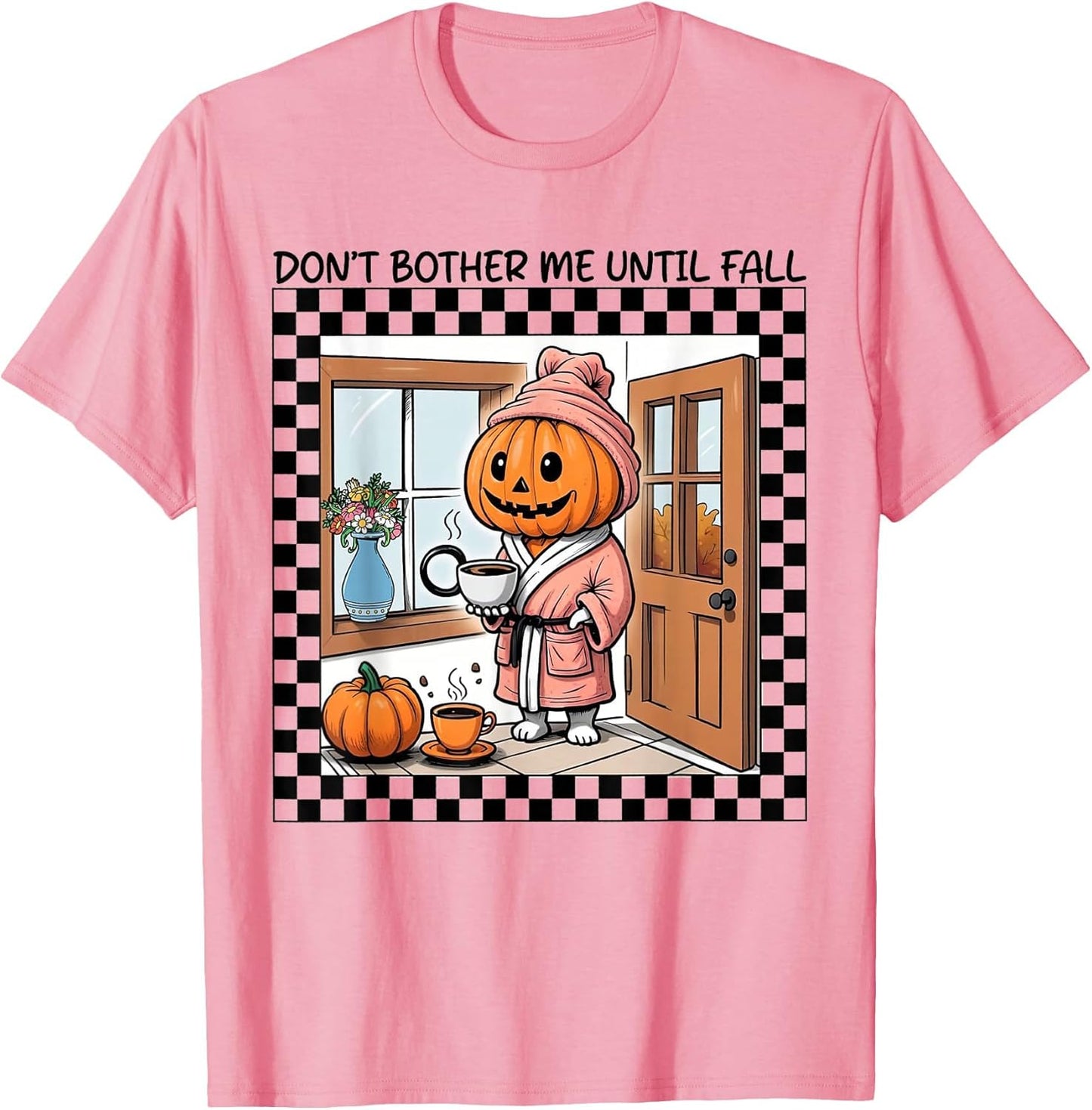 Funny Pumpkin Don't Bother Me Until Fall Coffee Halloween