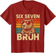 Six Seven Bruh Capybara Retro Vintage Funny 67 Meme Kids