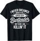 Bartender Art Women Barkeeper Pub Tapster Bartender