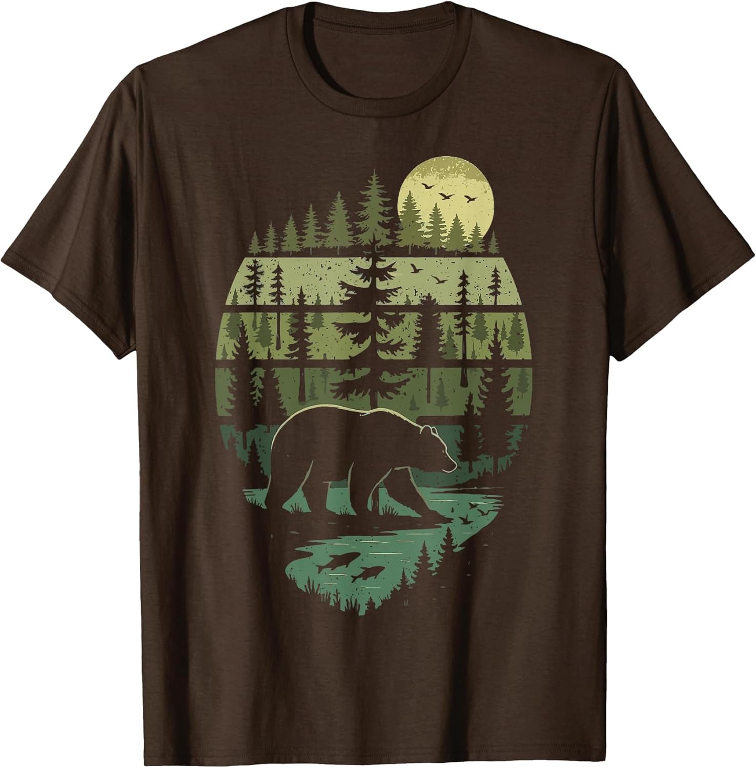 Nature Bear Forest Retro Nature