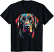 Labrador Retriever Colorful Dog Face Funny Lab Lover Black