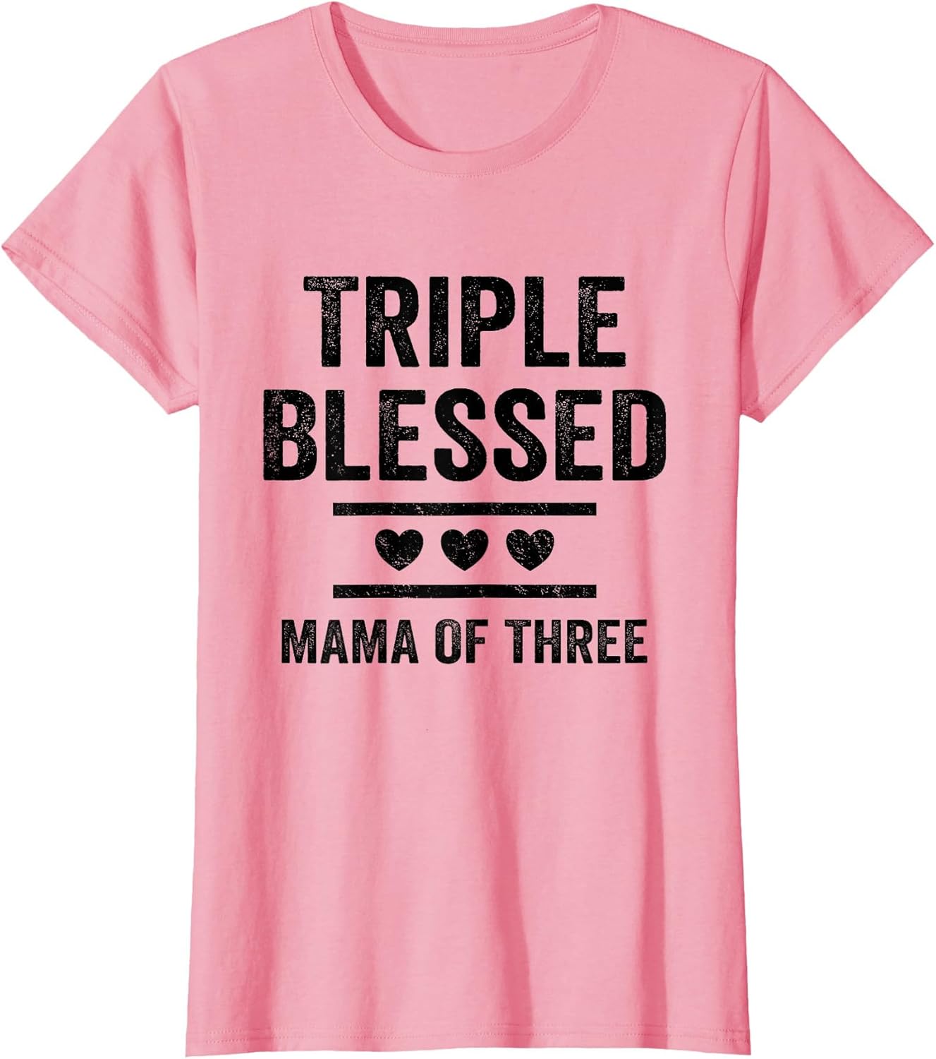 Triple Blessed Mama of Three Boys Girls Kids Blessed Mom