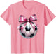 Coquette Bow Soccer Disco Ball Mothers Day Pink Ribbon Mom