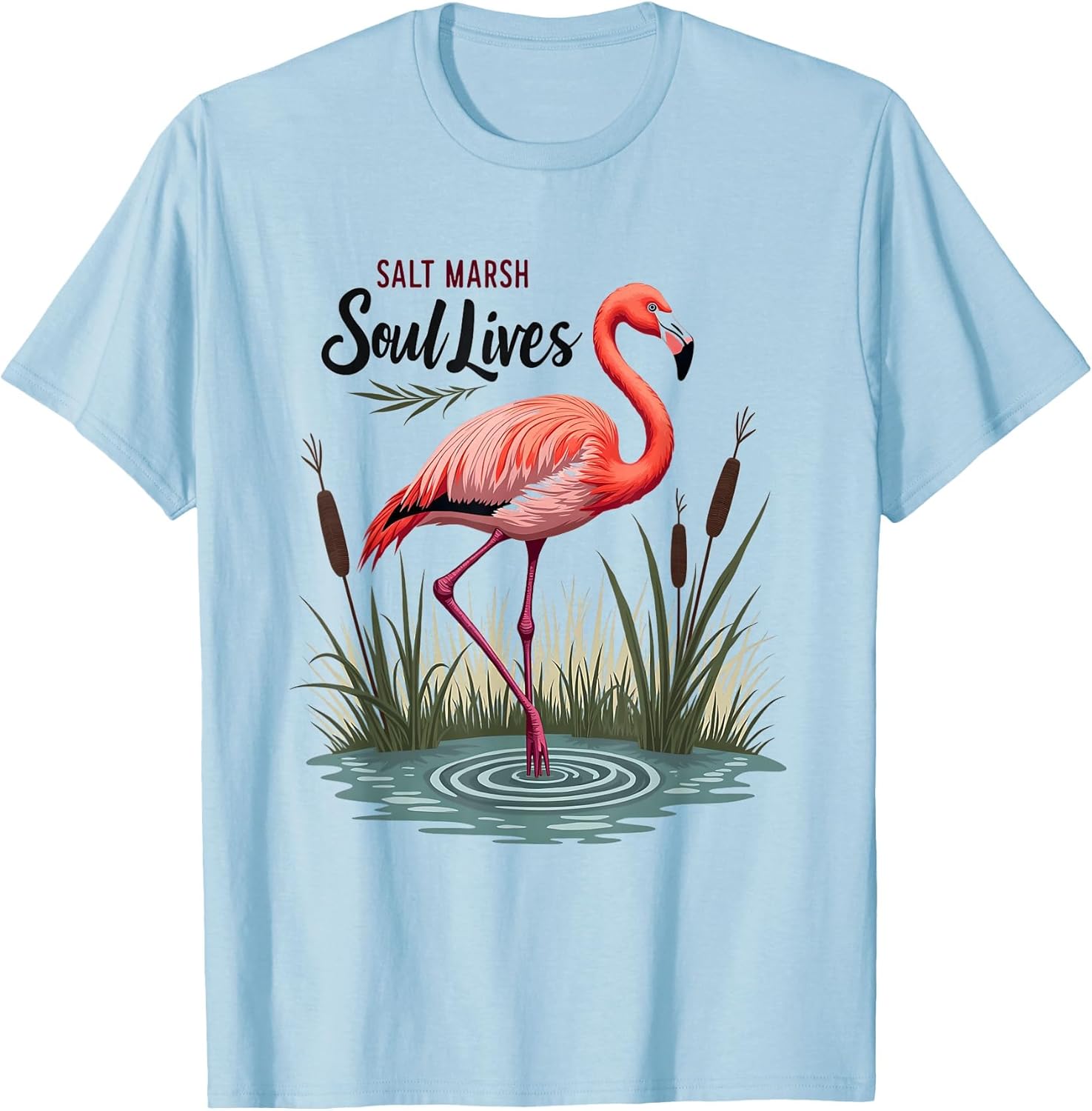 Salt Marsh Soul Lives Flamingo Nature Design