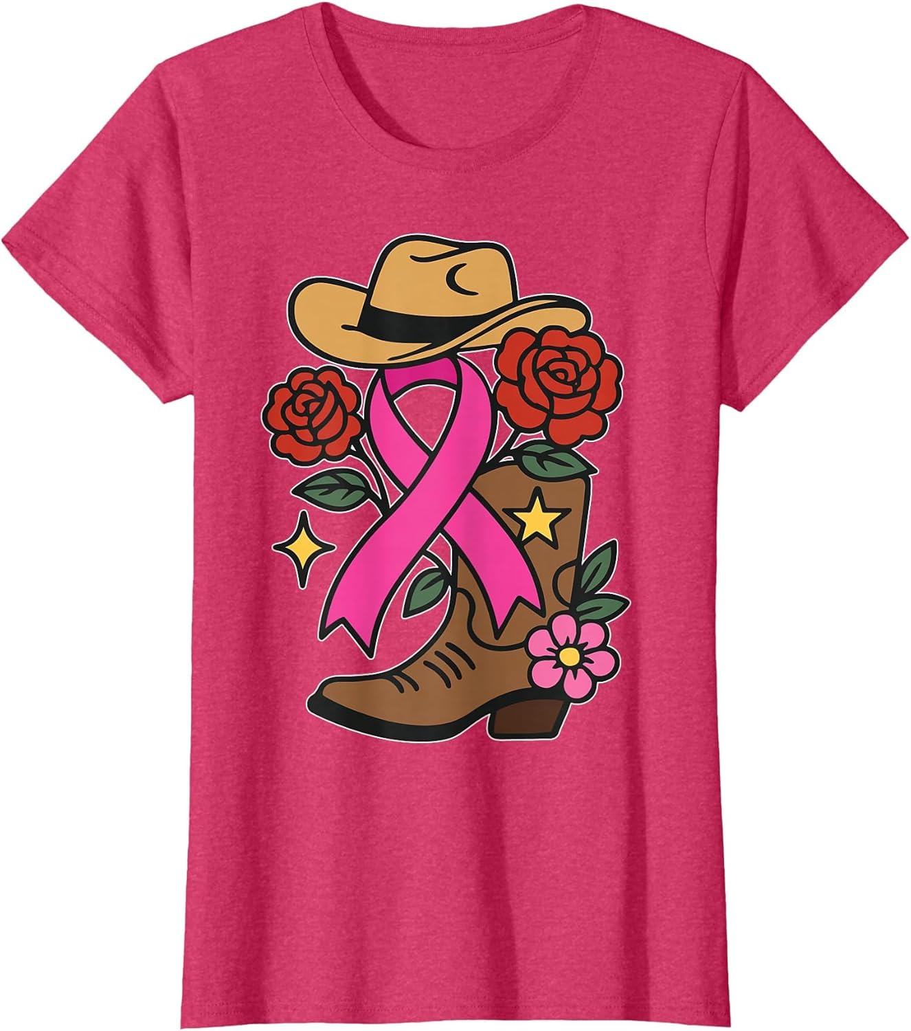 Western Breast Cancer Awareness Women Pink Ribbon Cowboy Hat
