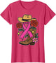 Western Breast Cancer Awareness Women Pink Ribbon Cowboy Hat