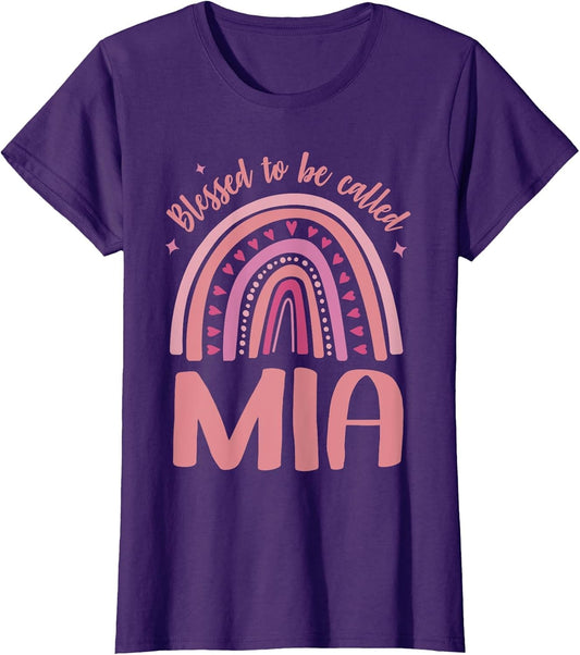 Mia for Grandma Women Cute Mother's Day Blessed Mia