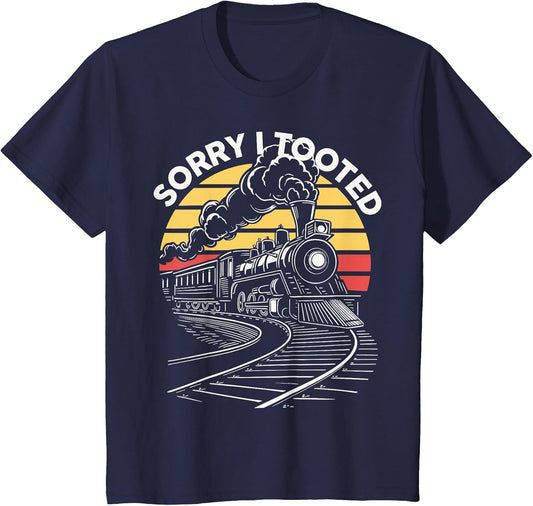 Sorry I Tooted Train Locomotive Railroad