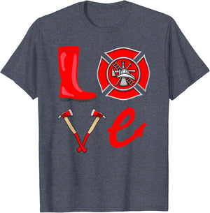 Love Firefighter Fireman Firefighting Fire Truck