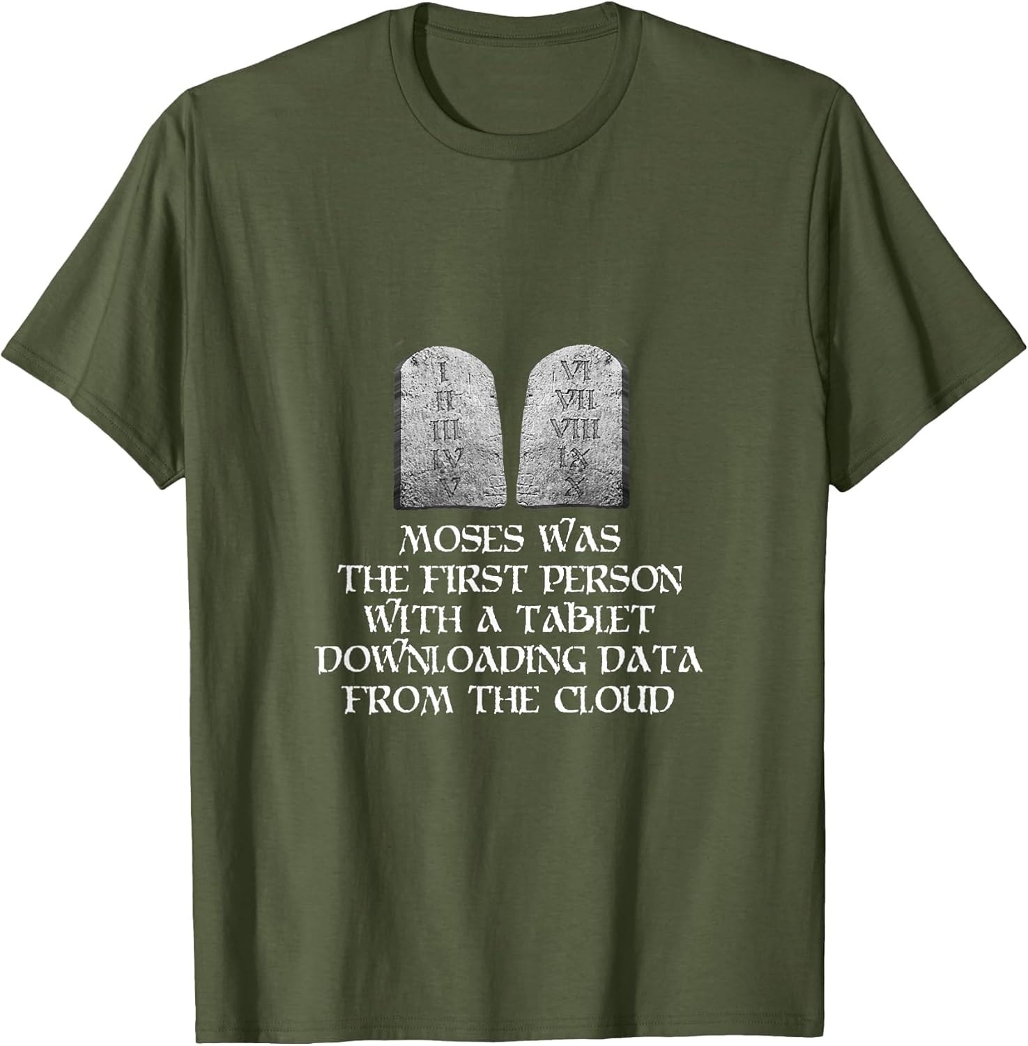 If You Think About It Moses was The First Person with Tablet