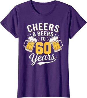 Cheer & Beer to 60 Years 60th Birthday Beer Drinking Party