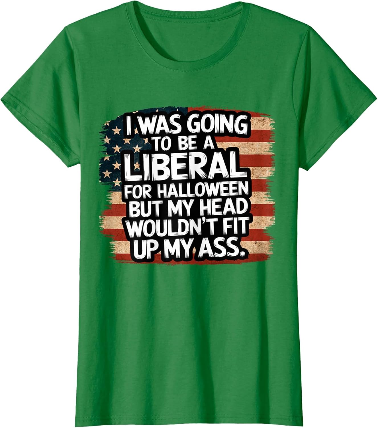 I was Going to Be A Liberal for Halloween Funny USA Flag