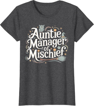 Funny Auntie Manager of Mischief Family Matching Best Aunt