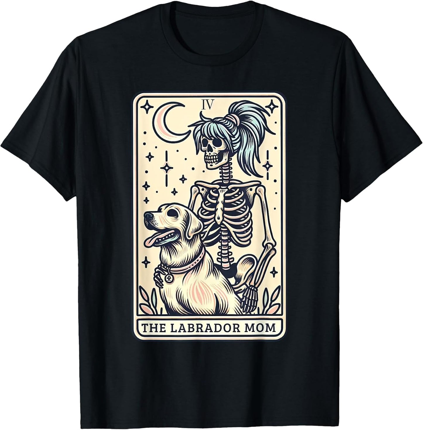 Yellow Labrador Mom Tarot Card Skeleton Lab Mom Witchy Vibes