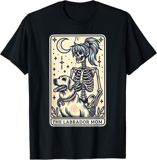 Yellow Labrador Mom Tarot Card Skeleton Lab Mom Witchy Vibes